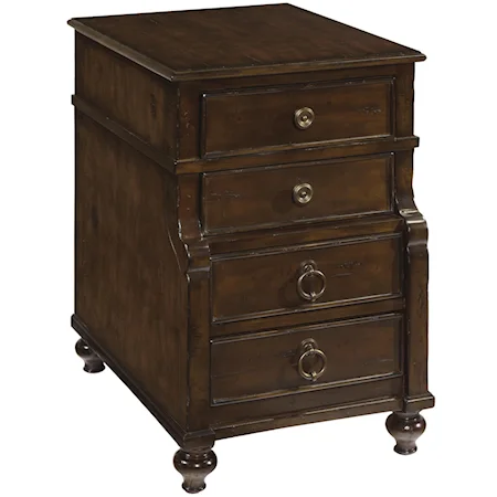 Chair Side Chest with 4 Drawers